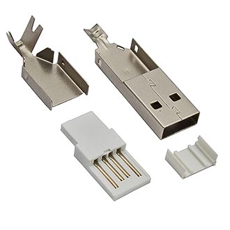 Штекер USB A на кабель