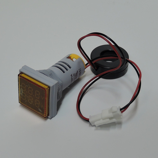 Вольтметр-амперметр AC 60-500V 0-100A желтый