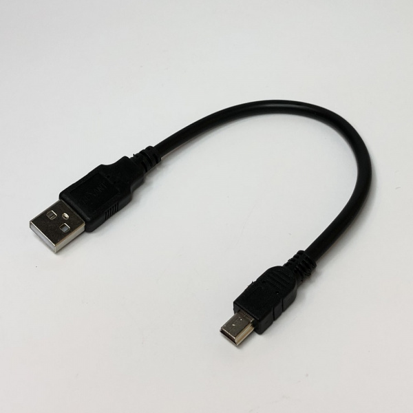 Переходник шт.USB A - шт.mUSB 5p шнур 0.2м (18-1131 белый, 18-1131-2 черный)