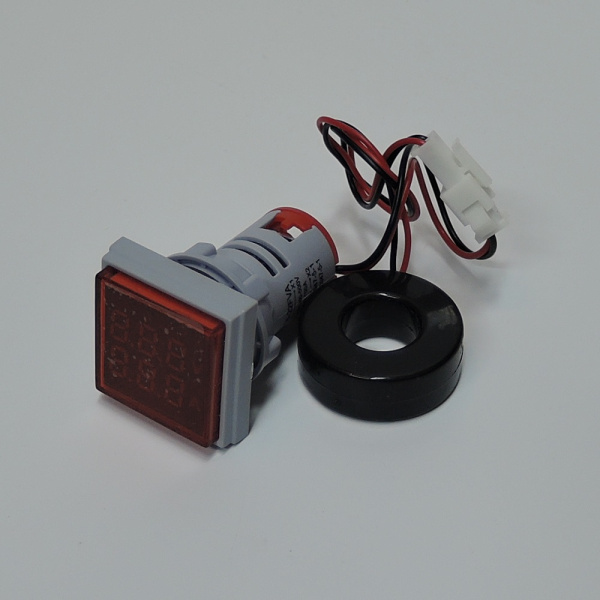 Вольтметр-амперметр AC 60-500V 0-100A красный