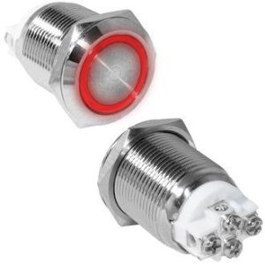 Кнопка антивандал. GQ19F-10ZE/R/N off-on