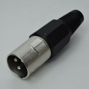 Штекер XLR на кабель (пластмасса) 14-0551, 1-503