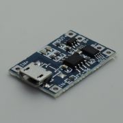 Модуль зарядки для аккумулятора 18650 microUSB с защитой 110756