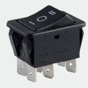Переключатель MRS-203 черный (SC787) фиксация -0- без фиксации