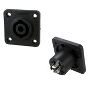 Гнездо Speakon фланец 40мм*40мм 1-591