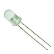 Светодиод 12V зеленый  5мм матовый  1.0Кд (394)