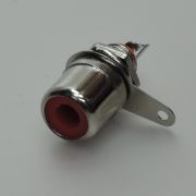 Гнездо RCA с гайкой Nic 79971, 1-290 красное