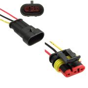 Разъем DJ7031-1.5-11 99792 + DJ7031-1.5-21 99791 3 контакта с проводами