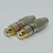Гнездо RCA на кабель мет