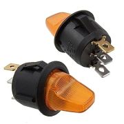 Тумблер KCD1-101N-5H on-off желтый 87022