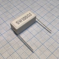 Резистор керамический    100 Ом  5W 62542 -