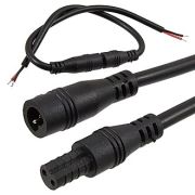 Разъем 2P F/M 22AWG*2 L150mm BLACK IP