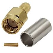 Штекер SMA на кабель C58P реверс обжим 89526
