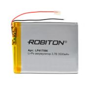 Аккумулятор  3.7V 3500mAh Li-Pol LP417596 Robiton 14896