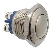 Кнопка антивандал. PBS-28B D-16 mm steel
