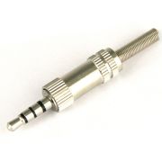 Штекер 3.5 4po Nic. металл 1-075, 109784