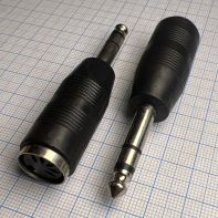 Переходник шт.6.3стерео - гн.DIN5F 2-302 -