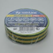 Изолента 15мм*10метров SafeLine желто-зеленая 05733