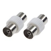 Переходник гн.TV - гн.TV пластмасса *****