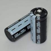 Конденсатор электролитический 85*C 680-200V 22*45мм Jamicon