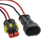 Разъем DJ7021-1.5-11 99790 + DJ7021-1.5-21 99789 2 контакта с проводами, 107442