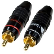 Штекер RCA на кабель Nakamichi 47мм 1-224G
