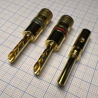 Штекер перо Gold *****-
