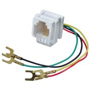 Гнездо 6P4C (RJ14 ) с 4 проводами *****