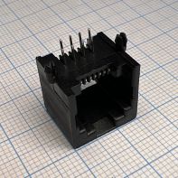 Гнездо 8P8C (RJ45) на плату 15*13*14.4 71944 -