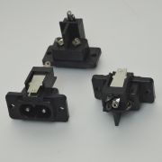 Штекер питания 220V с фланцем и отключением «8» 3-001
