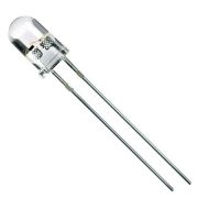 Светодиод 12V желтый  5мм прозрачный  3.0Кд (391)