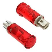 Лампа неоновая в корпусе MDX-14 red 220V