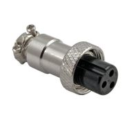 Гнездо MIC 3P металл на кабель GX12 12M-3A 107040