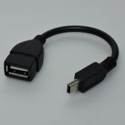 Переходник шт.mUSB 5p - гн.USB A 0.15м шнур OTG 18-1181