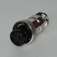Гнездо MIC 4P металл на кабель GX16 16M-4A 1-561-4, 107016 -