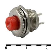 Кнопка PSW-3 220V 0.3A 6мм красная 84052