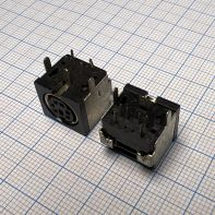 Гнездо MD6F (PS/2) на плату-