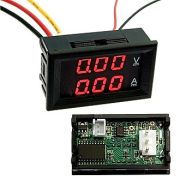 Вольтметр-амперметр 100V  10A красный/красный 97668