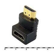 Переходник шт.HDMI - гн.HDMI угловой 84687, 107407