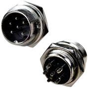 Штекер MIC 6P мет.на корпус GX16 16M-6B 1-562-6