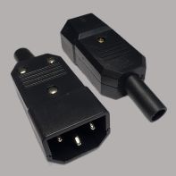 Штекер AC-3 (C14) 10A на шнур 72033 -