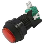 Кнопка GMSI-7B-C no(nc)+nc(no) red