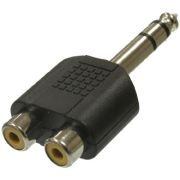 Разъем переходной 7-0176 / 6.35 stereo-2RCA JACK