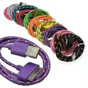 Шнур для моб. устр. USB to iPhone4 Round braid 1m