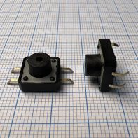 Кнопка тактовая KAN1211-0751B (12*12*7) с отверстием