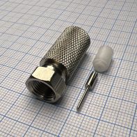 Штекер F D=10.2мм (гайка) под кабель U213 70141 -