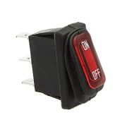 Переключатель влагозащищенный SB068 IP65 22*28.5мм on-on красный 100073
