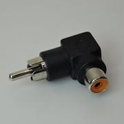Переходник шт.RCA - гн.RCA Nic угловой 2-272