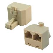 Переходник шт.8P8C (RJ45) - гн.8P8C (RJ45)*2 GCT-1-2-8P8C
