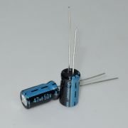 Конденсатор электролитический 105*C 47- 50V 6.3*11 TKR Jamicon